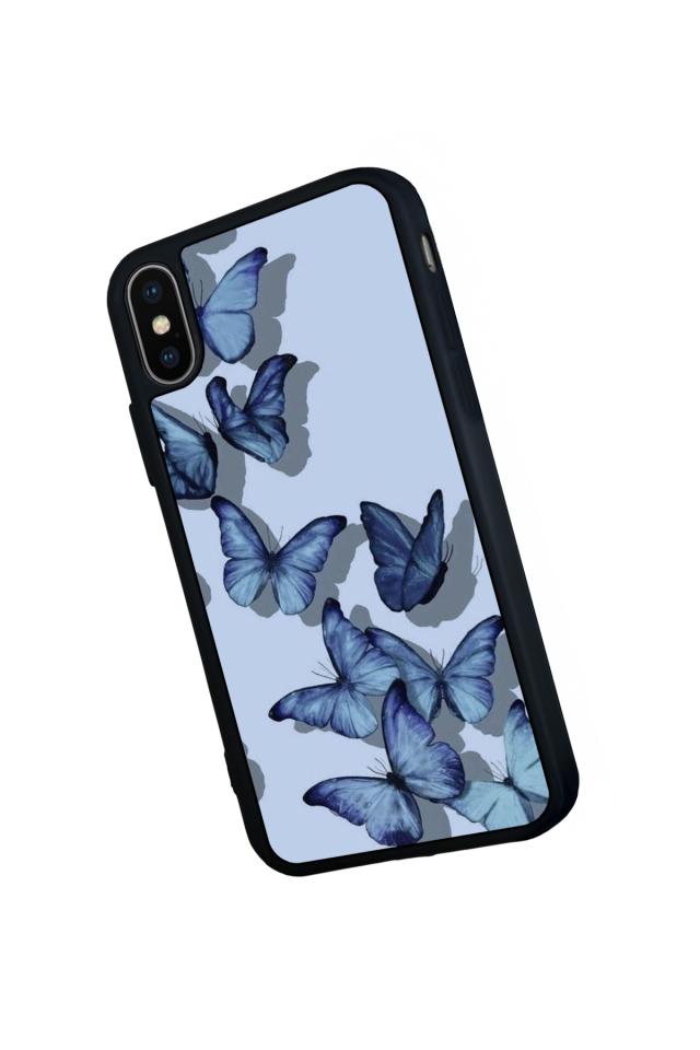 iPhone XS Max Uyumlu Kelebek Tasarımlı Glossy Premium Kılıf