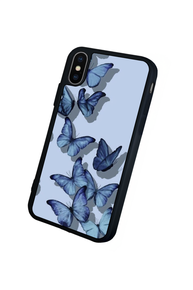 iPhone XS Max Uyumlu Kelebek Tasarımlı Glossy Premium Kılıf