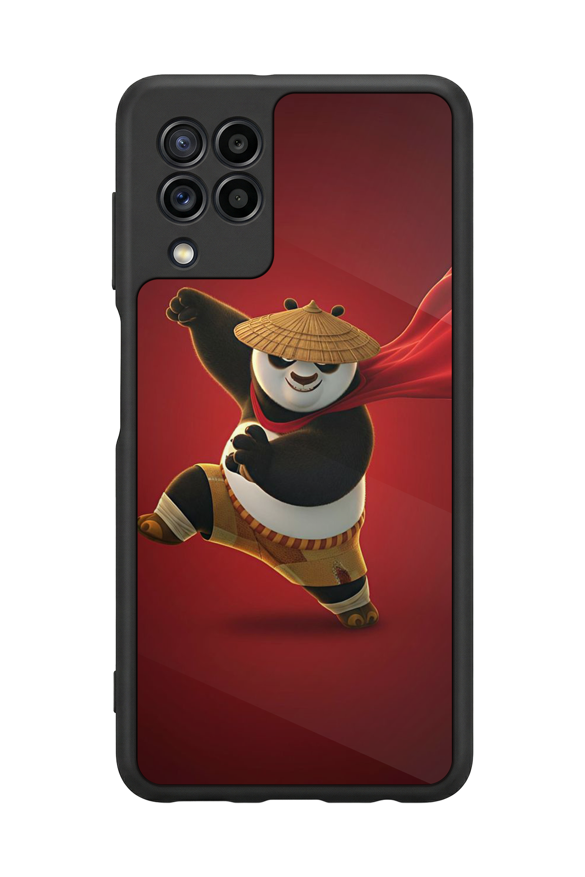 Samsung Galaxy M22 Uyumlu Kung Fu Panda Tasarımlı Glossy Premium Kılıf