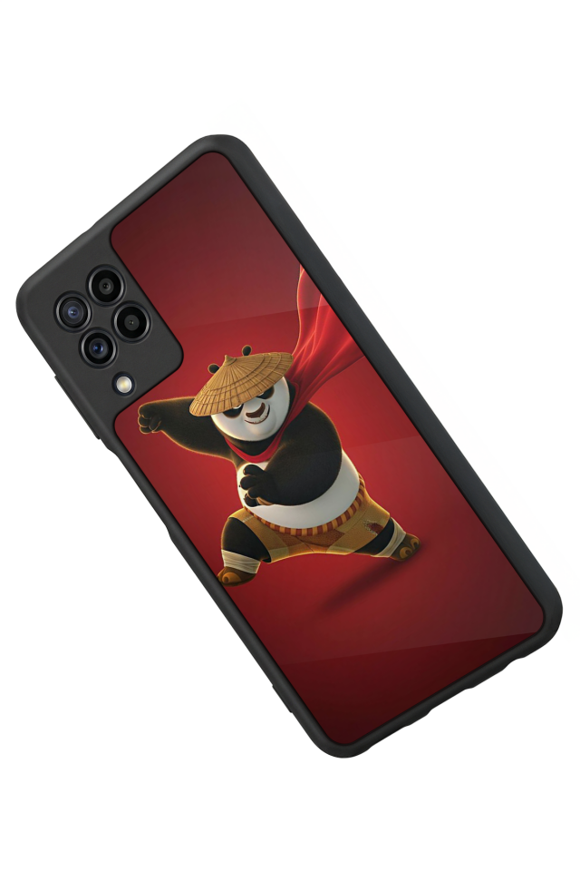Samsung Galaxy M22 Uyumlu Kung Fu Panda Tasarımlı Glossy Premium Kılıf