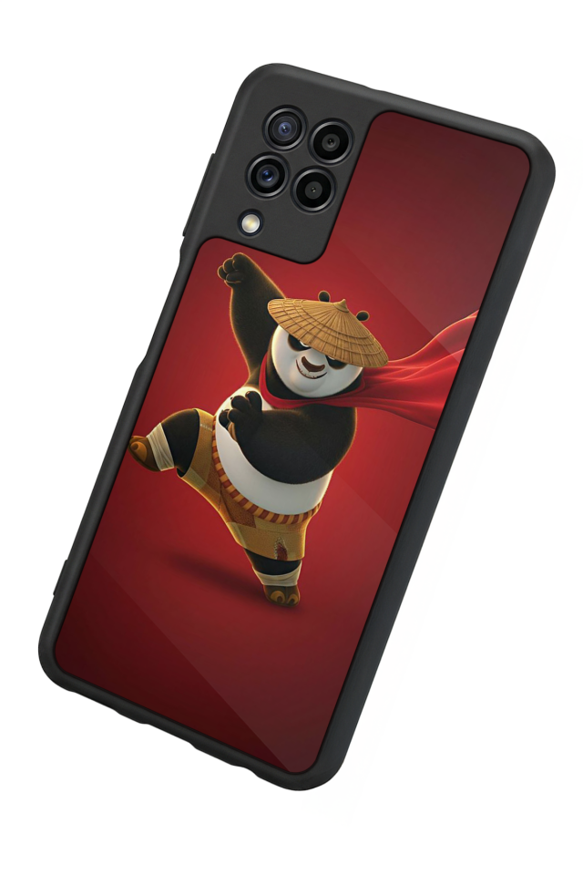 Samsung Galaxy M22 Uyumlu Kung Fu Panda Tasarımlı Glossy Premium Kılıf