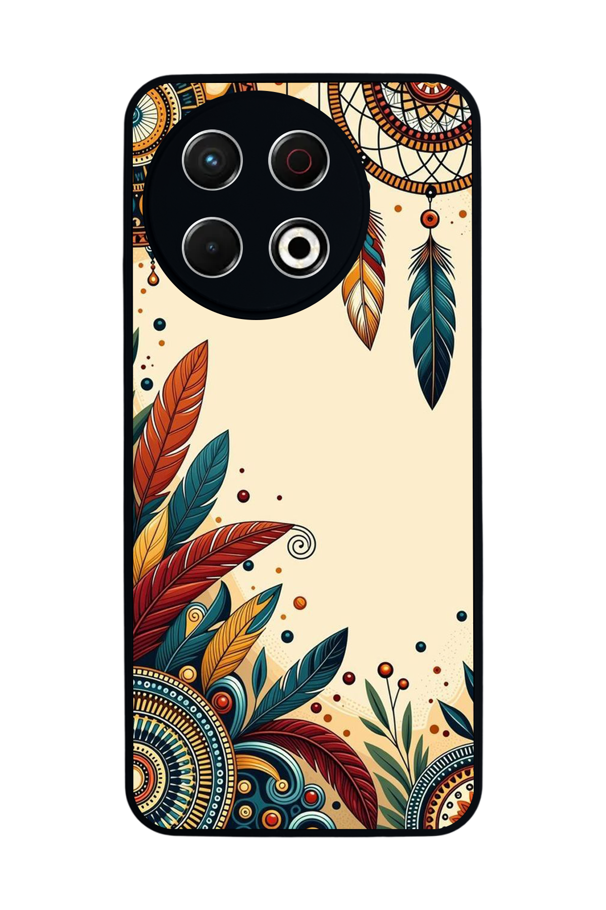 Tecno Spark 30 Pro Uyumlu Mandala Tasarımlı Glossy Premium Kılıf