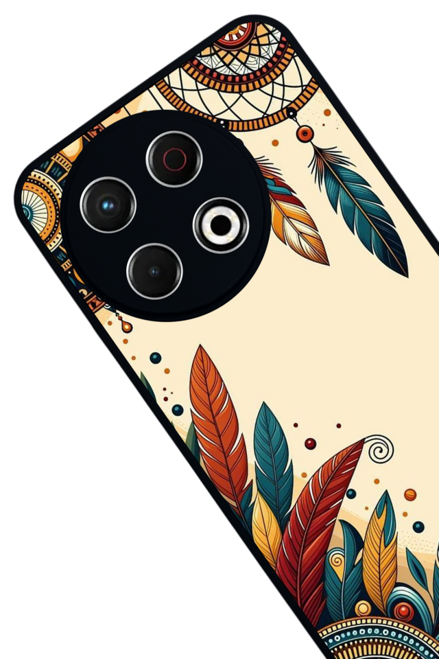 Tecno Spark 30 Pro Uyumlu Mandala Tasarımlı Glossy Premium Kılıf