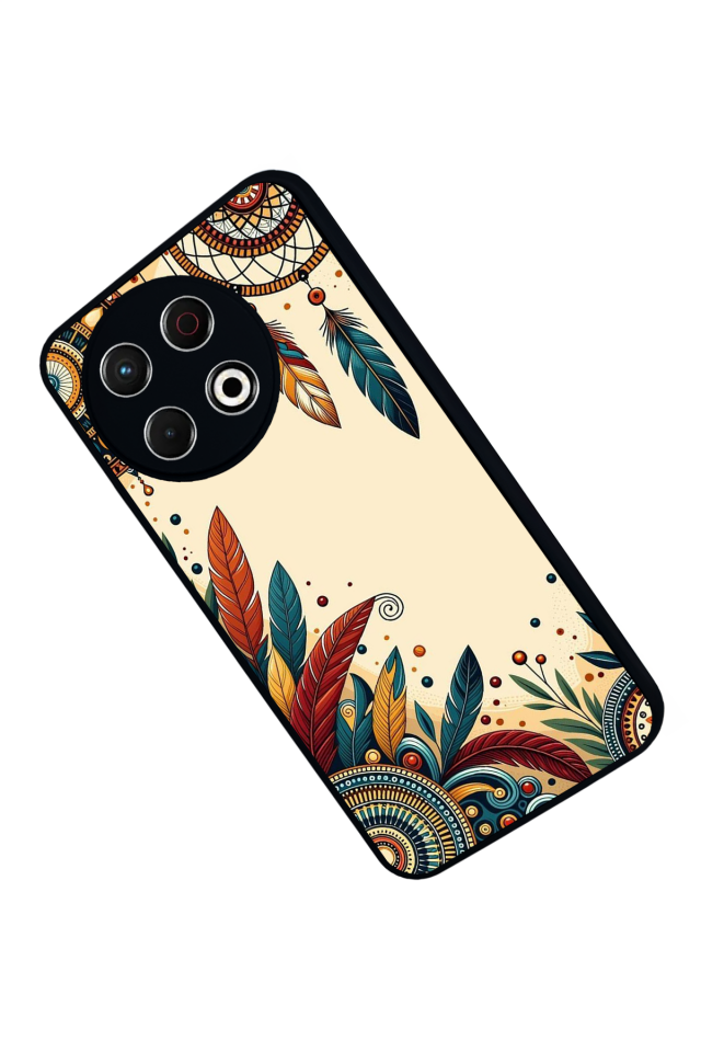 Tecno Spark 30 Pro Uyumlu Mandala Tasarımlı Glossy Premium Kılıf