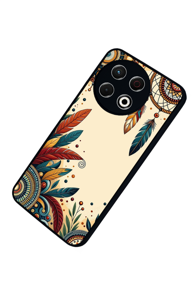 Tecno Spark 30 Pro Uyumlu Mandala Tasarımlı Glossy Premium Kılıf