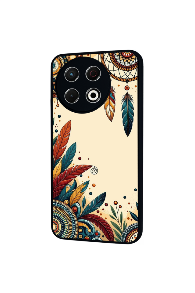 Tecno Spark 30 Pro Uyumlu Mandala Tasarımlı Glossy Premium Kılıf