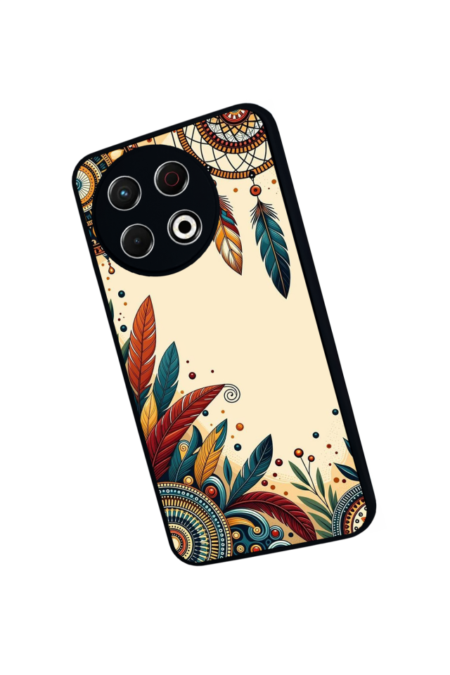 Tecno Spark 30 Pro Uyumlu Mandala Tasarımlı Glossy Premium Kılıf