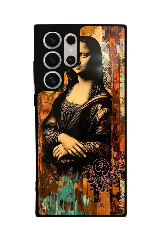 Samsung Galaxy S23 Ultra Uyumlu Monalisa Tasarımlı Glossy Premium Kılıf