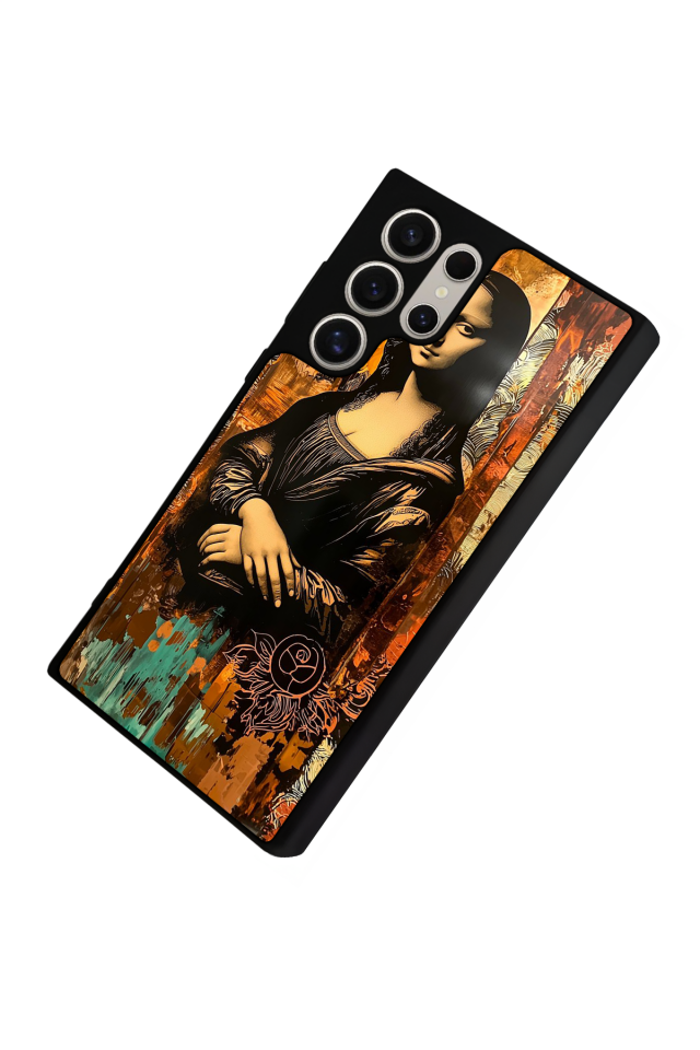 Samsung Galaxy S23 Ultra Uyumlu Monalisa Tasarımlı Glossy Premium Kılıf