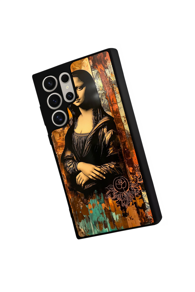 Samsung Galaxy S23 Ultra Uyumlu Monalisa Tasarımlı Glossy Premium Kılıf
