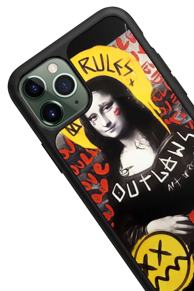 iPhone 11 Pro Uyumlu Monalisa Tasarımlı Glossy Premium Kılıf