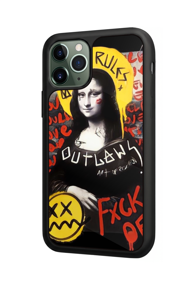 iPhone 11 Pro Uyumlu Monalisa Tasarımlı Glossy Premium Kılıf