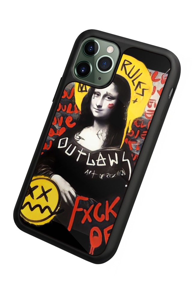 iPhone 11 Pro Uyumlu Monalisa Tasarımlı Glossy Premium Kılıf