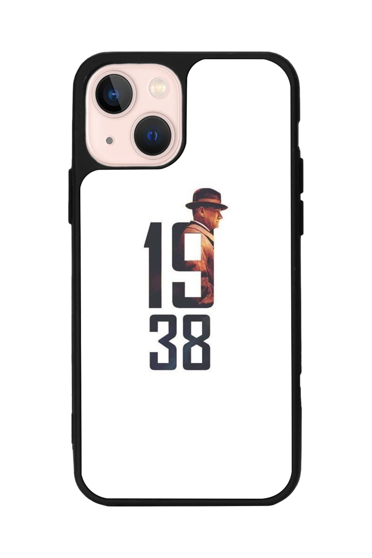iPhone 13 Mini Uyumlu Mustafa Kemal Ataturk Tasarımlı Glossy Premium Kılıf