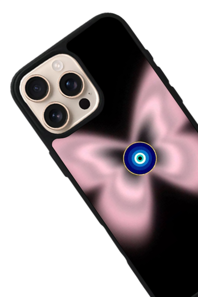 iPhone 14 Pro Uyumlu Nazar Tasarımlı Glossy Premium Kılıf