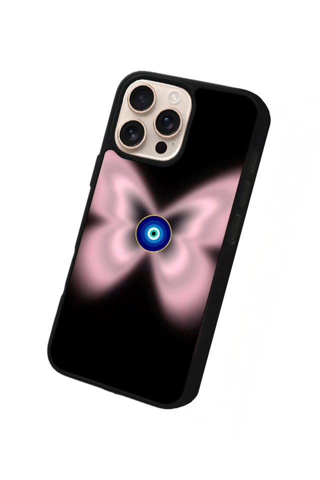 iPhone 14 Pro Uyumlu Nazar Tasarımlı Glossy Premium Kılıf