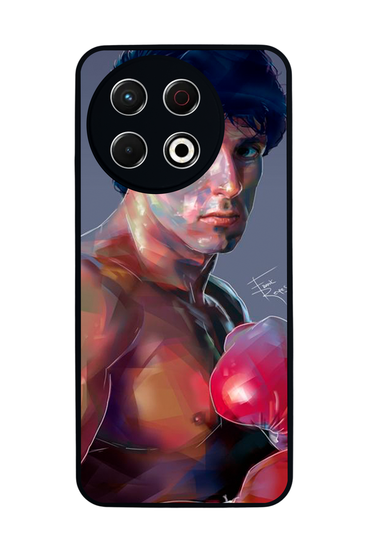 Tecno Spark 30 Pro Uyumlu Rocky Tasarımlı Glossy Premium Kılıf