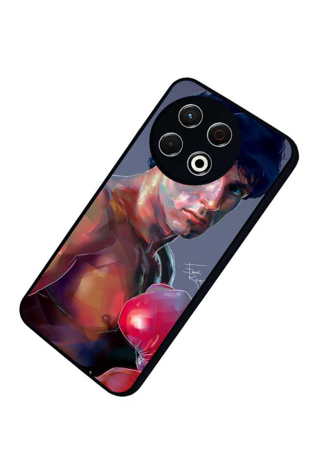 Tecno Spark 30 Pro Uyumlu Rocky Tasarımlı Glossy Premium Kılıf