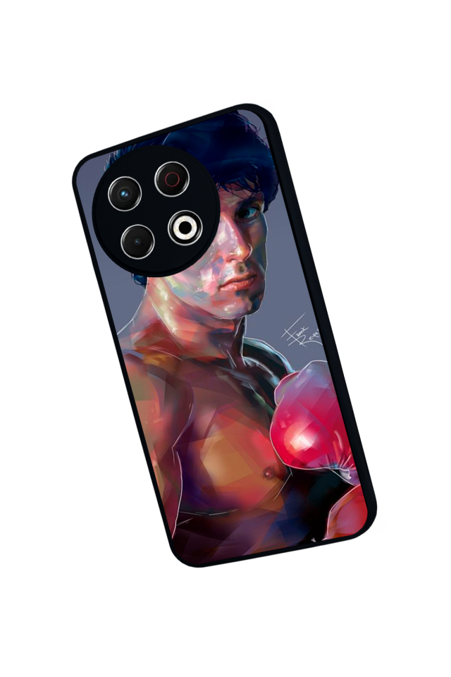 Tecno Spark 30 Pro Uyumlu Rocky Tasarımlı Glossy Premium Kılıf