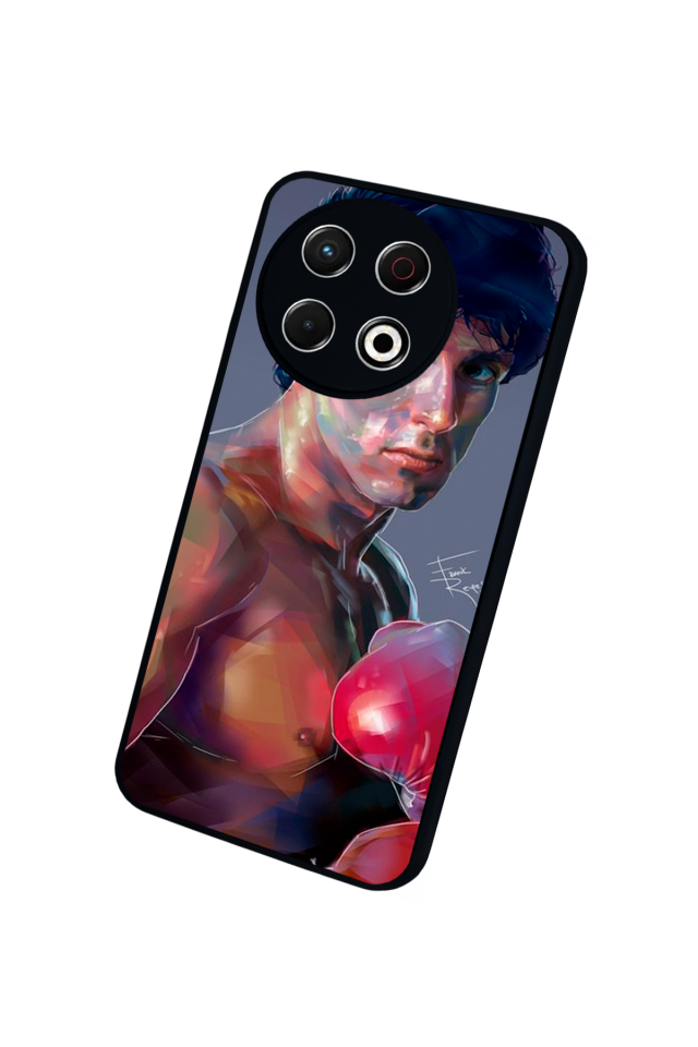 Tecno Spark 30 Pro Uyumlu Rocky Tasarımlı Glossy Premium Kılıf