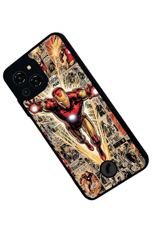 Reeder S23 Pro Max Uyumlu  Iron Man ( Demir Adam ) Tasarımlı Glossy Premium Kılıf