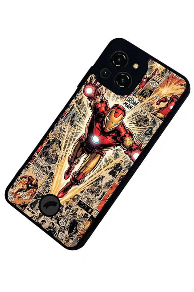 Reeder S23 Pro Max Uyumlu  Iron Man ( Demir Adam ) Tasarımlı Glossy Premium Kılıf
