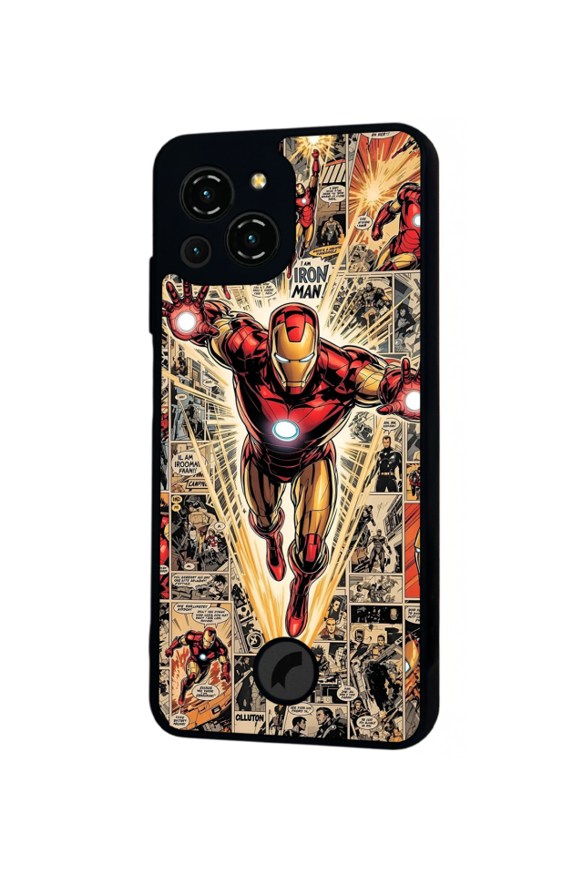 Reeder S23 Pro Max Uyumlu  Iron Man ( Demir Adam ) Tasarımlı Glossy Premium Kılıf