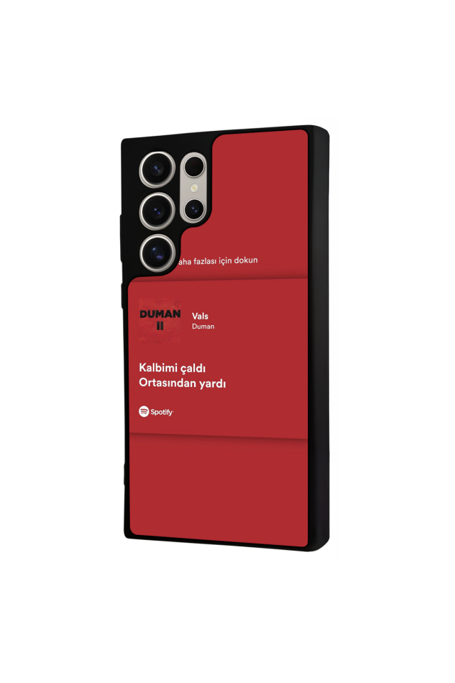 Samsung Galaxy S22 Ultra Uyumlu Sarki Sozleri Tasarımlı Glossy Premium Kılıf