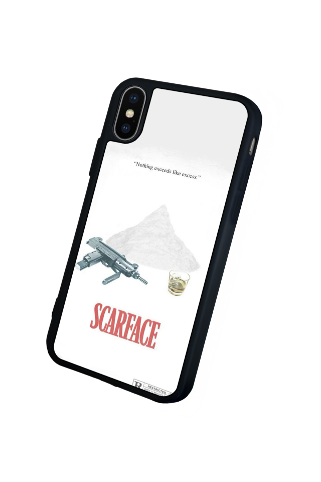 iPhone X/ XS Uyumlu Scarface Tasarımlı Glossy Premium Kılıf