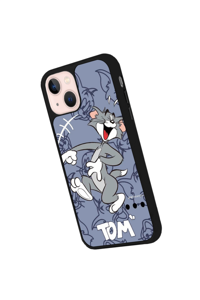 iPhone 15 Uyumlu Tom And Jerry Tasarımlı Glossy Premium Kılıf