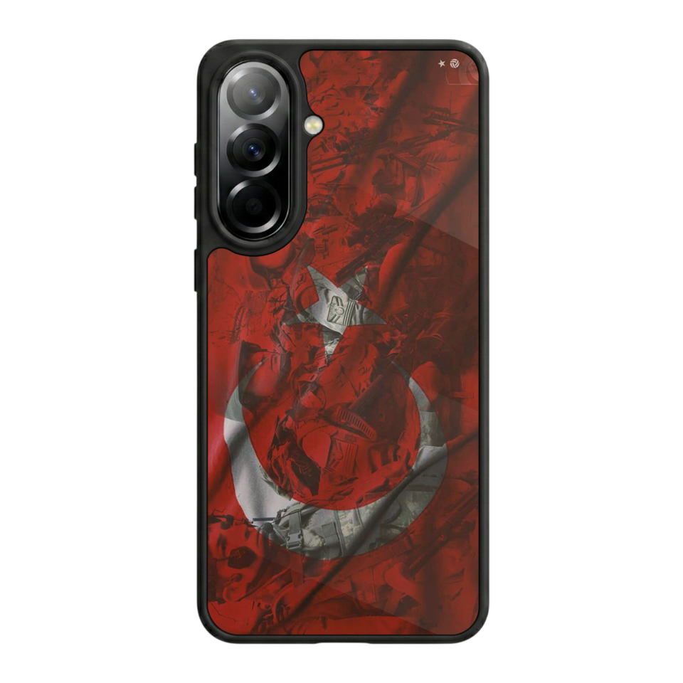 Samsung Galaxy A57 Uyumlu Türk Bayragi Tasarımlı Glossy Premium Kılıf