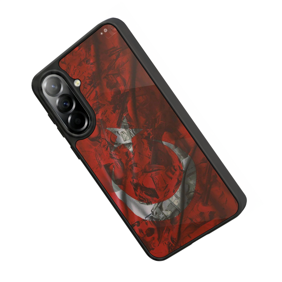 Samsung Galaxy A57 Uyumlu Türk Bayragi Tasarımlı Glossy Premium Kılıf