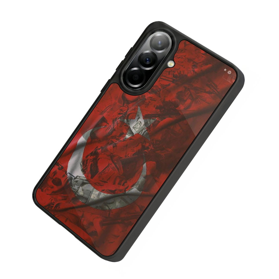 Samsung Galaxy A57 Uyumlu Türk Bayragi Tasarımlı Glossy Premium Kılıf