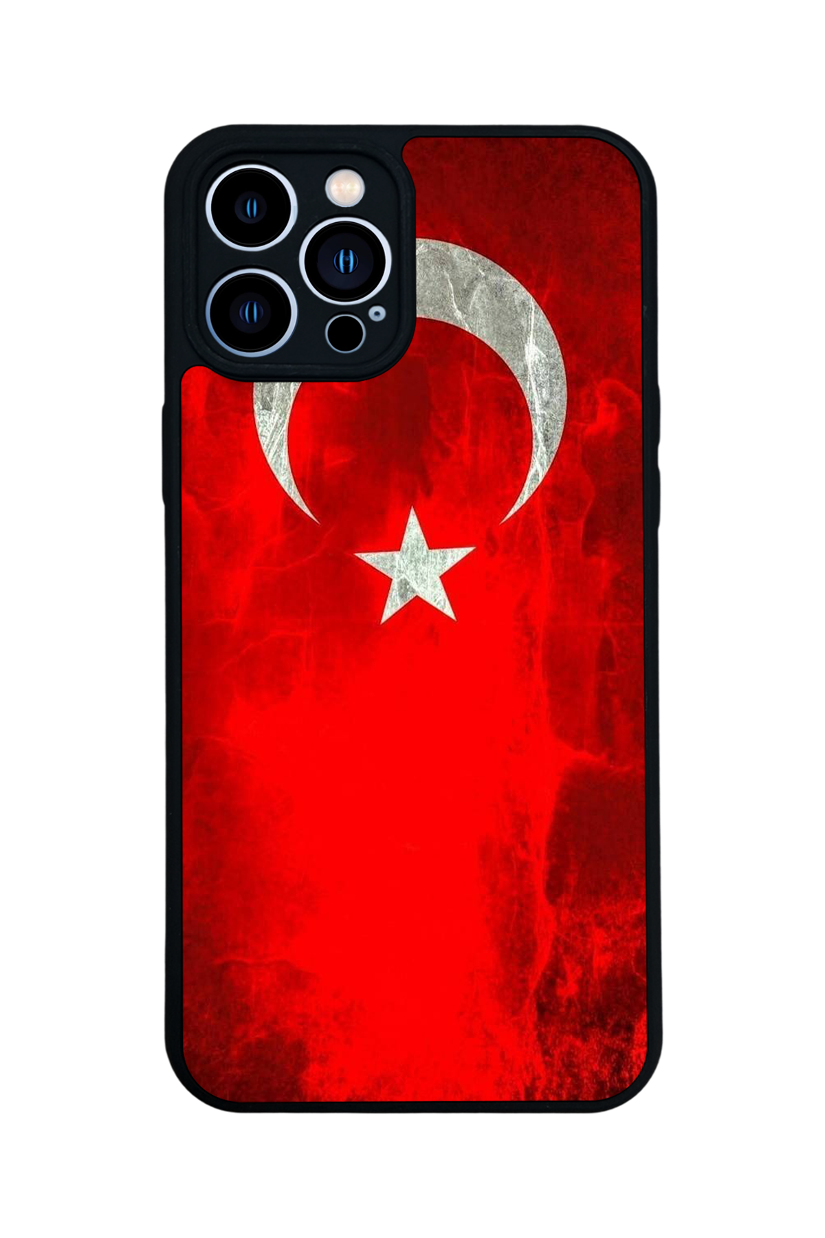 iPhone 12 Pro Max Uyumlu Türk Bayragi Tasarımlı Glossy Premium Kılıf