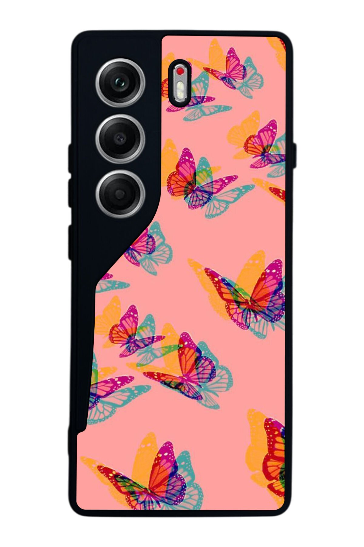 Tecno Camon 40 Uyumlu Kelebek Tasarımlı Glossy Premium Kılıf