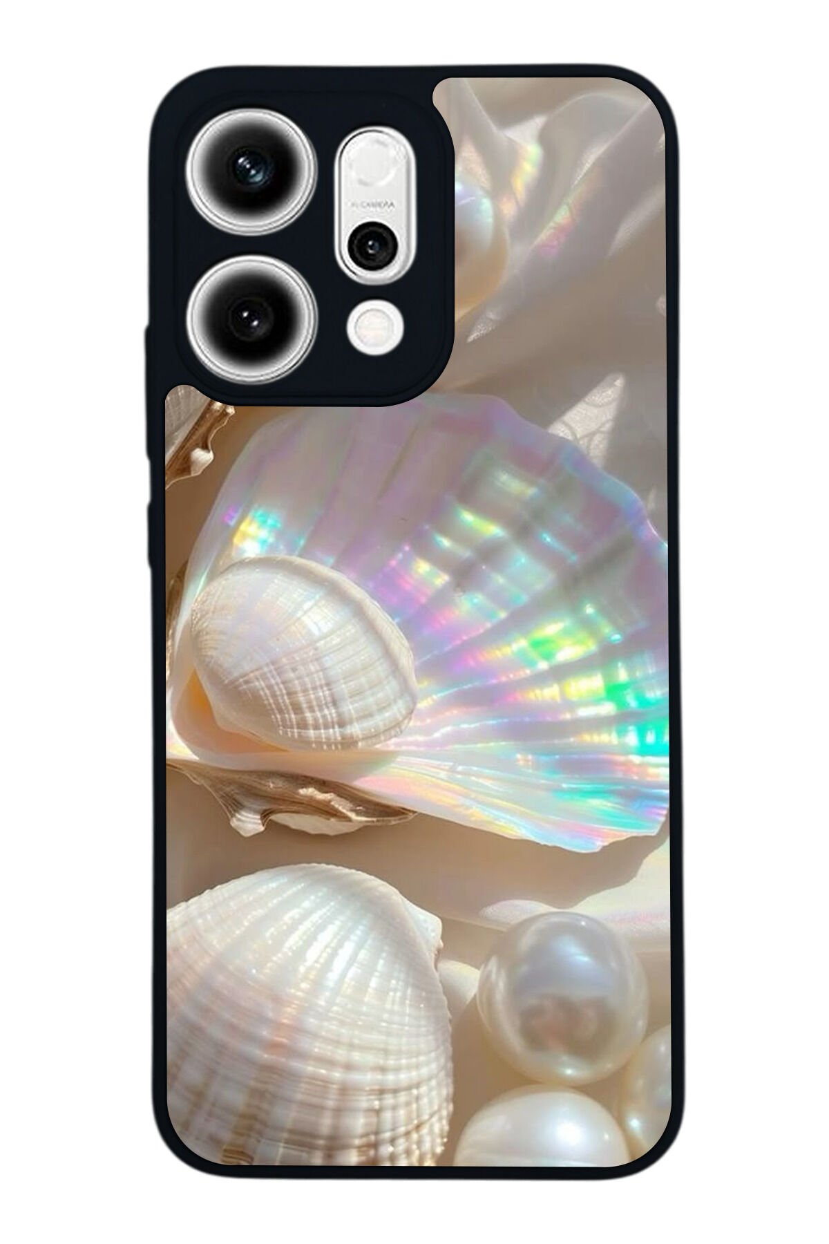 Oppo Reno 14 Uyumlu İnci Tasarımlı Glossy Premium Kılıf