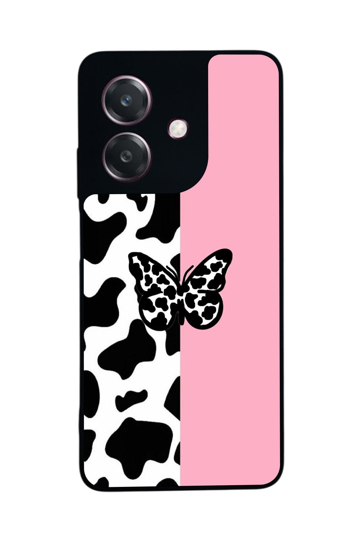 Oppo A3 5G Uyumlu Kelebek Tasarımlı Glossy Premium Kılıf