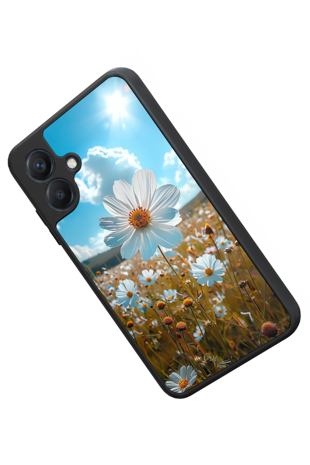 Samsung Galaxy A07 Uyumlu Cicek Tasarımlı Glossy Premium Kılıf