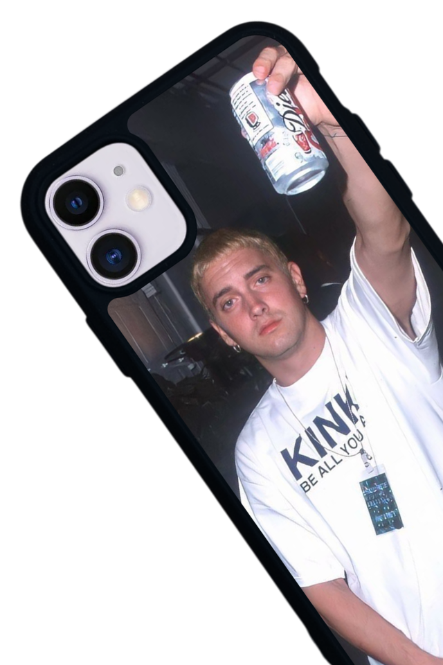 iPhone 11 Uyumlu Eminem Tasarımlı Glossy Premium Kılıf