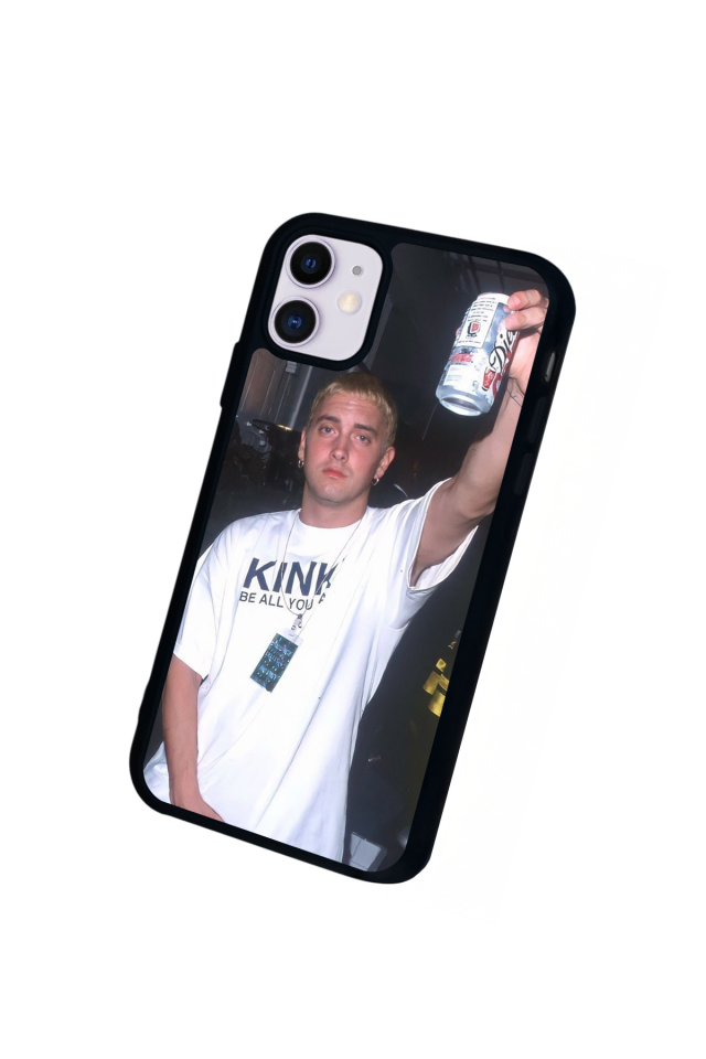 iPhone 11 Uyumlu Eminem Tasarımlı Glossy Premium Kılıf