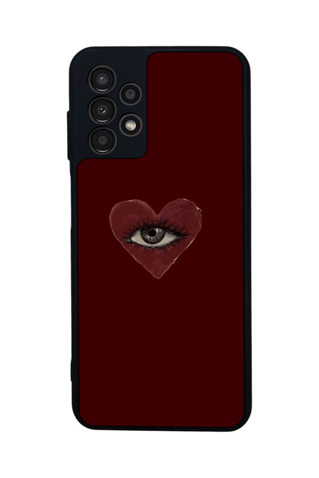 Samsung Galaxy A23 Uyumlu Kalp Love Tasarımlı Glossy Premium Kılıf