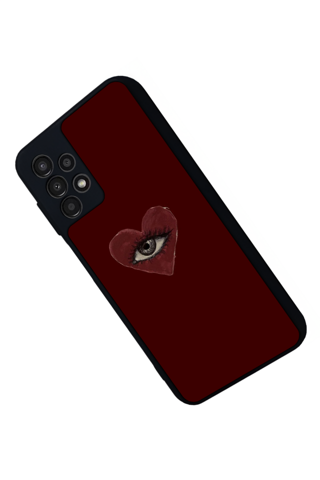 Samsung Galaxy A23 Uyumlu Kalp Love Tasarımlı Glossy Premium Kılıf