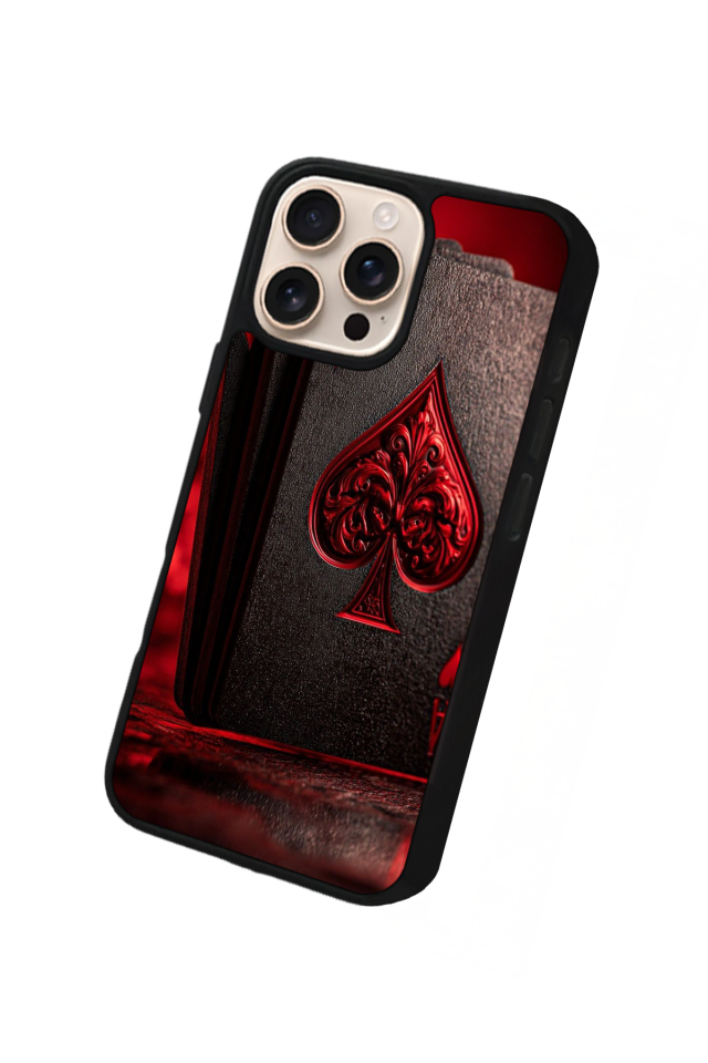 iPhone 15 Pro Uyumlu Kart Tasarımlı Glossy Premium Kılıf
