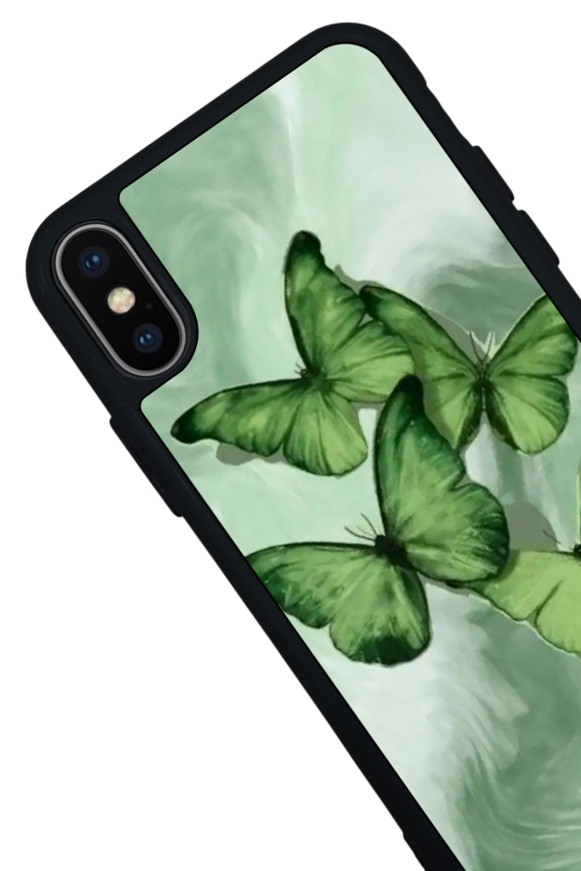 iPhone XS Max Uyumlu Kelebek Tasarımlı Glossy Premium Kılıf