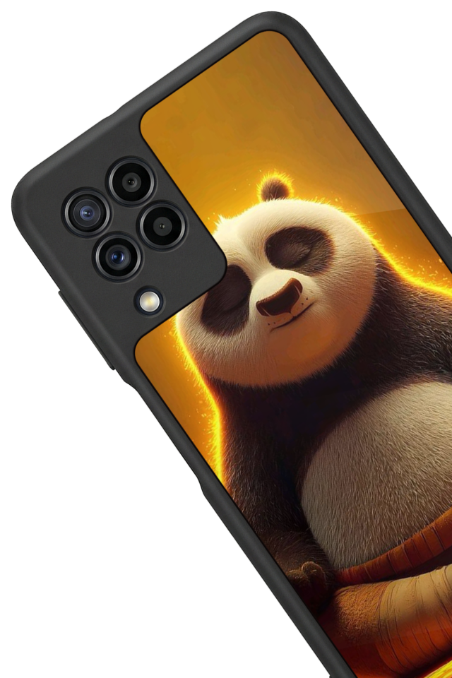 Samsung Galaxy M22 Uyumlu Kung Fu Panda Tasarımlı Glossy Premium Kılıf