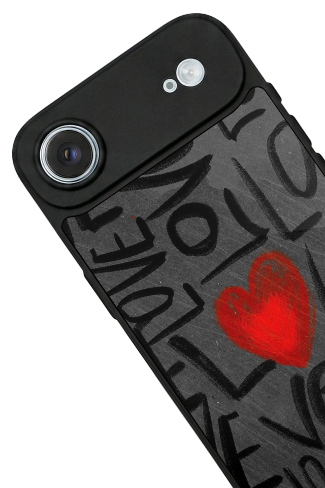 iPhone 17 Air Uyumlu Love Tasarımlı Glossy Premium Kılıf