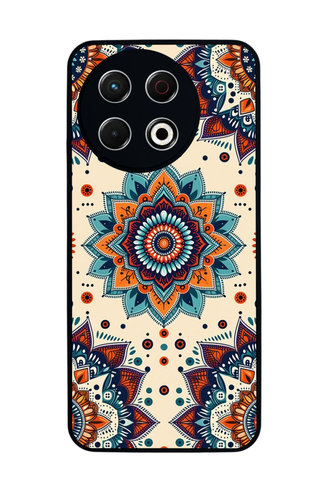 Tecno Spark 30 Pro Uyumlu Mandaal Tasarımlı Glossy Premium Kılıf