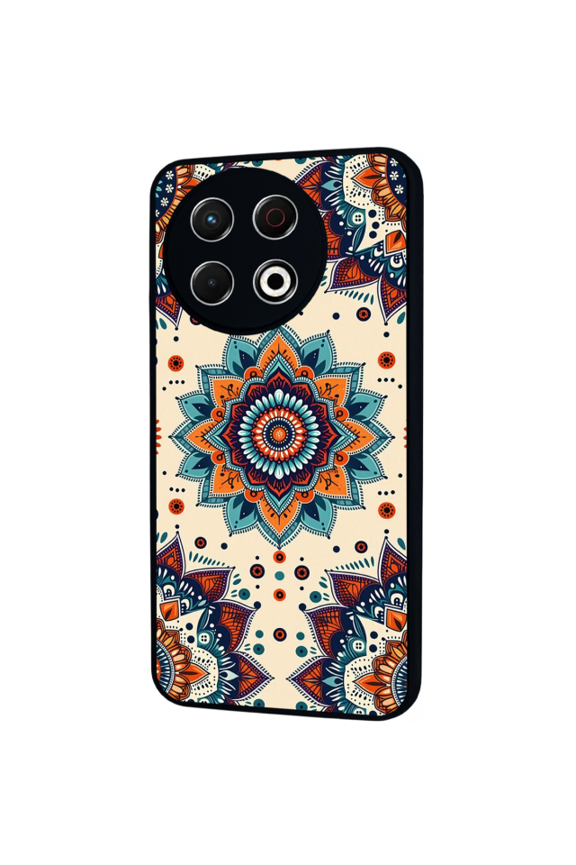 Tecno Spark 30 Pro Uyumlu Mandaal Tasarımlı Glossy Premium Kılıf