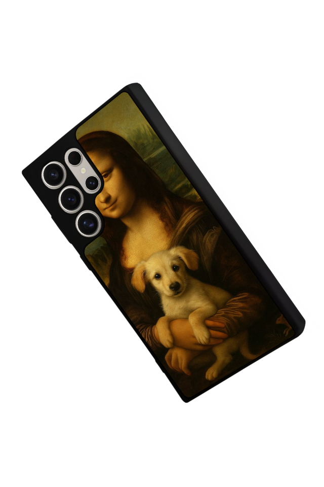 Samsung Galaxy S23 Ultra Uyumlu Monalisa Tasarımlı Glossy Premium Kılıf