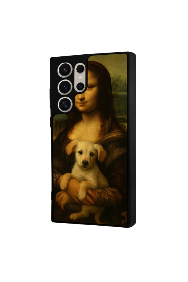 Samsung Galaxy S23 Ultra Uyumlu Monalisa Tasarımlı Glossy Premium Kılıf